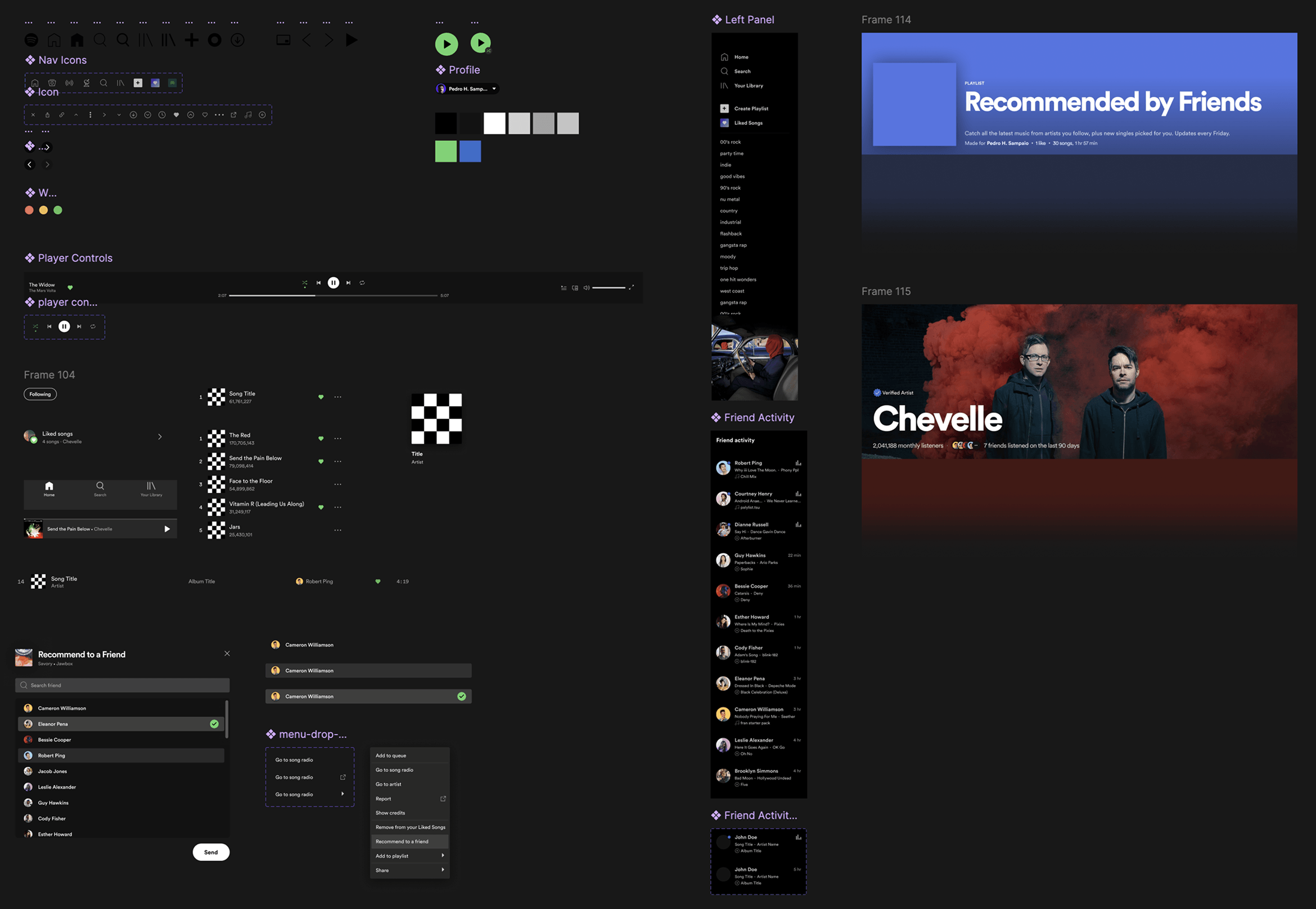 Reproducing Spotify's UI components
