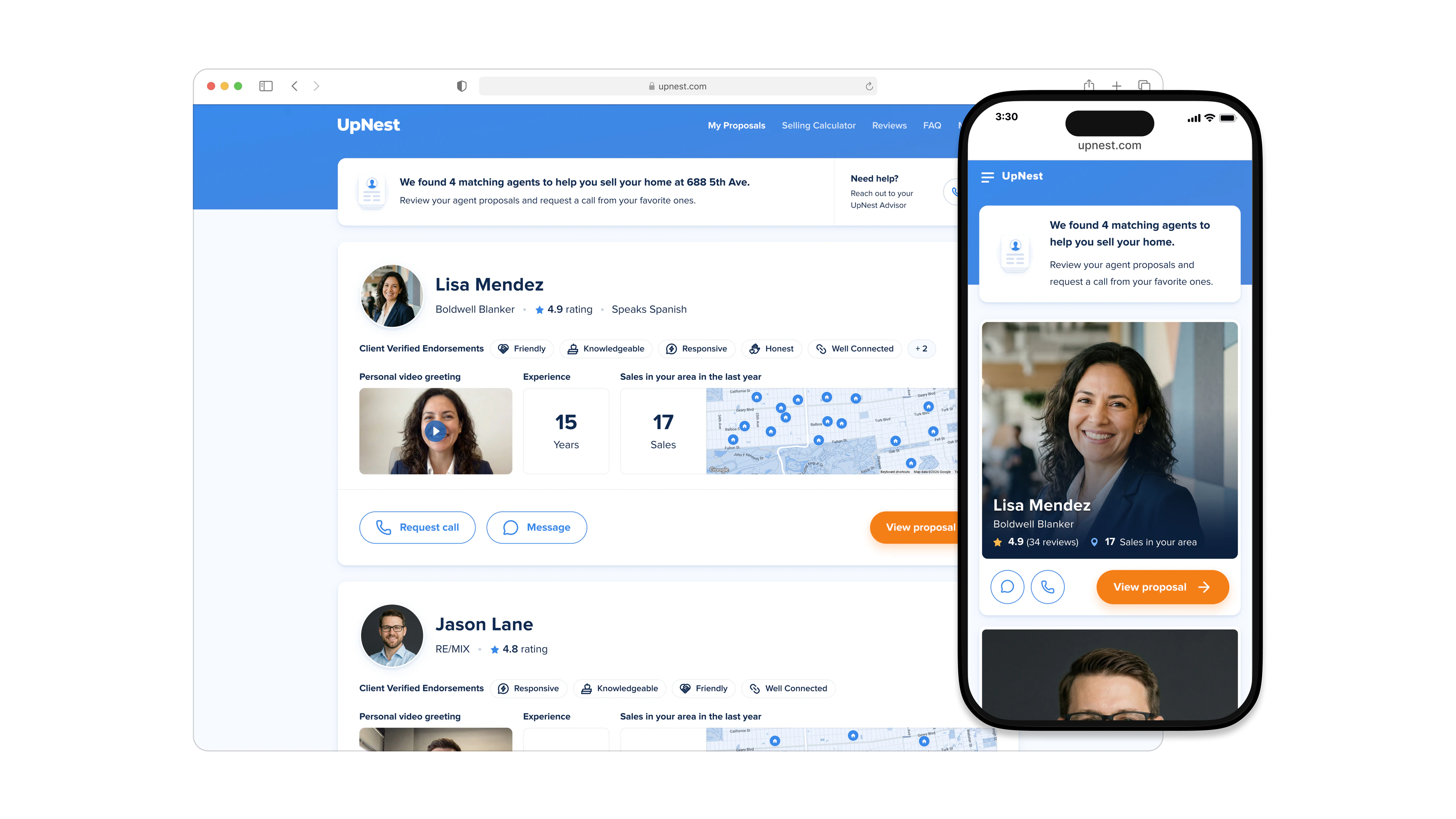 UpNest case study hero